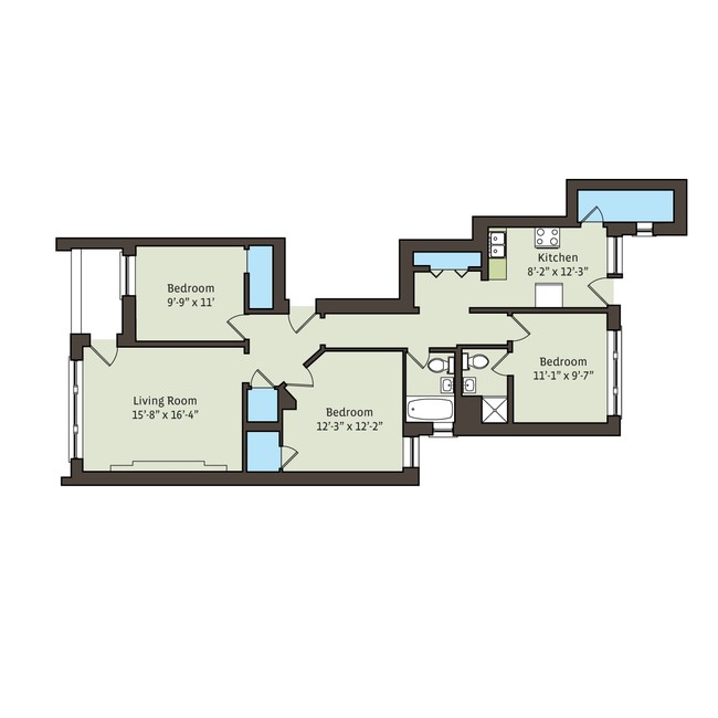 Floorplan - 5335-5345 S. Kimbark Avenue