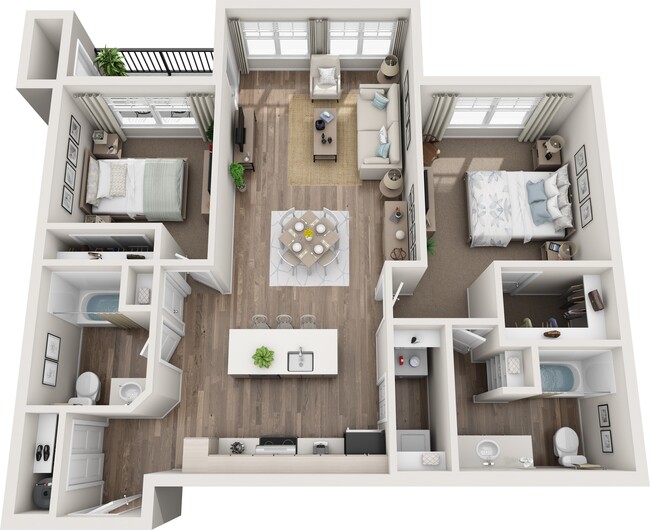 Floorplan - Glacier Run Apartments