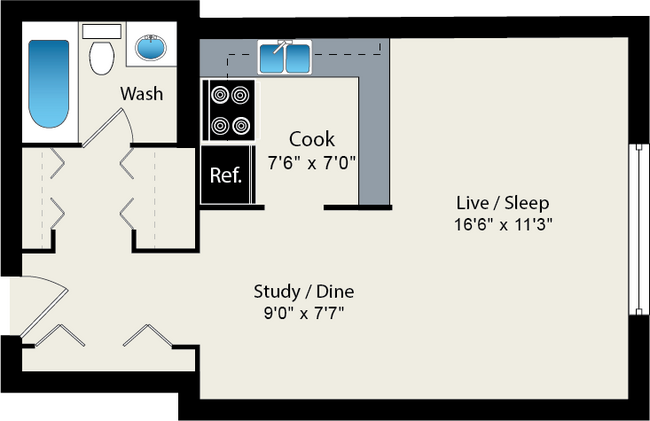 Floorplan - Reside 707