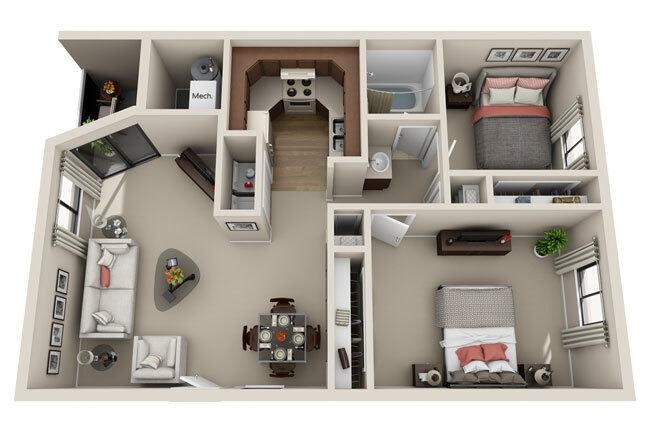 Floorplan - Cherry Creek Apartments