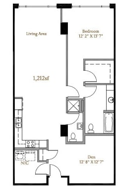 1BR/2BA - The Westerly