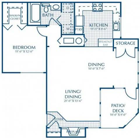 Floorplan - 2200 Big Creek Apartments