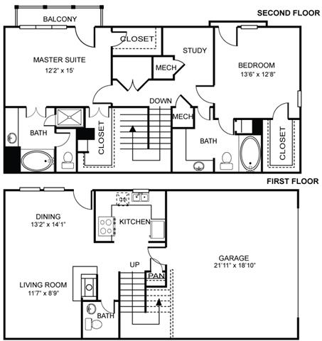Floorplan - Estancia Townhomes