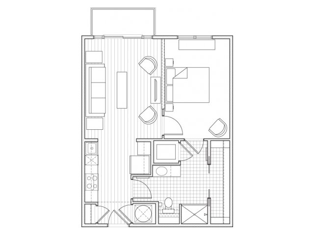 alpha-mill-apartments-floor-plan-1X1-A3 - Alpha Mill