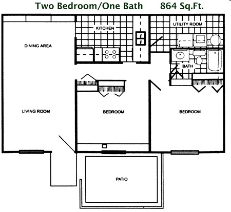 2BR/1BA - Sea Pines Apartments