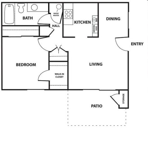 1BR/1BA - Meadowood Village Apartments