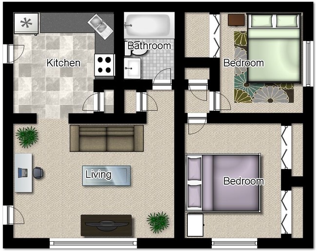 Floorplan - Westover Apartments