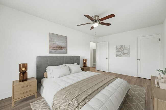 Staged Bedroom - Hesperian Townhomes
