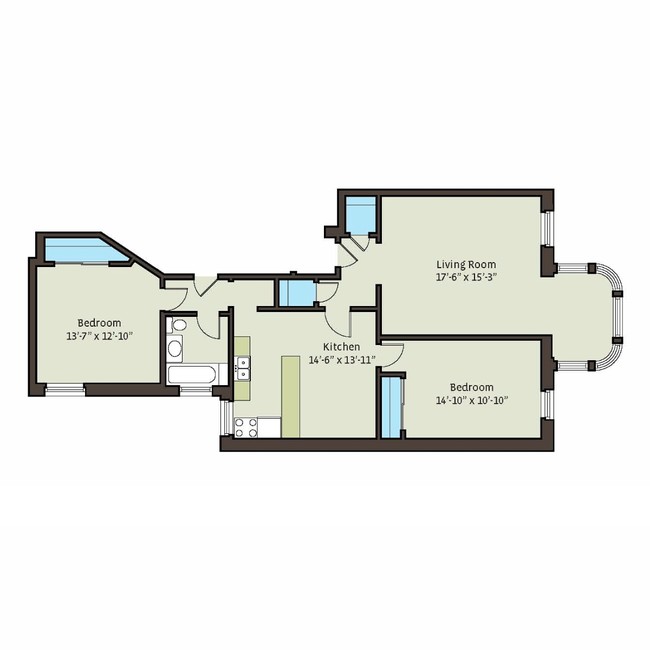 Floorplan - 5300-5308 S. Hyde Park Boulevard