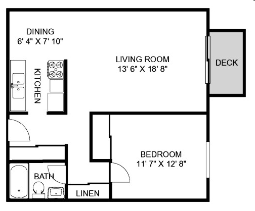 1BR/1BA - Oak Grove Apartments