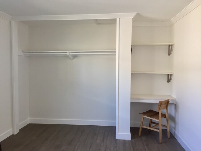 yes, there are closet doors...and a built in desk - 110 S Grand Oaks Ave