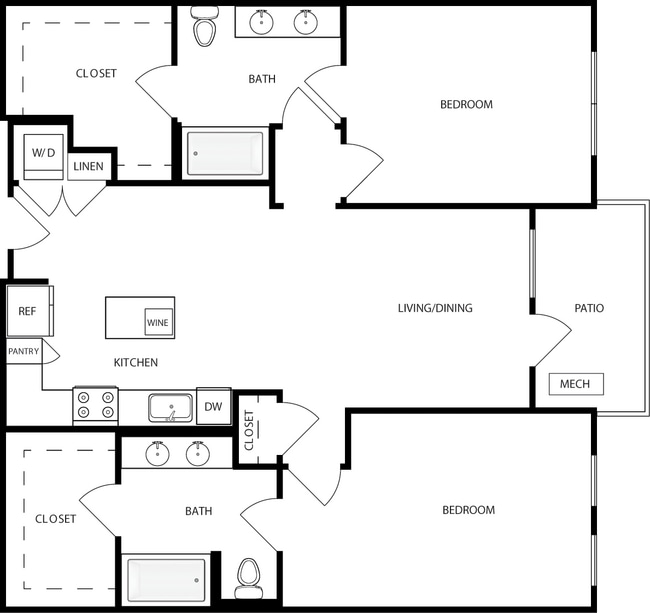 Floorplan - Mara Pacific Beach
