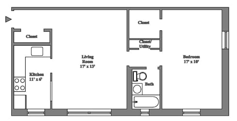 1BR/1BA - REGENCY COURT APARTMENTS -- 018