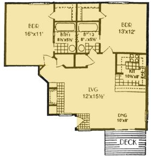 2BR/2BA - The Timbers Apartments