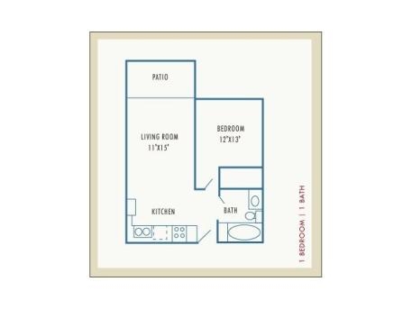 1BR/1BA - Westford Park Apartments