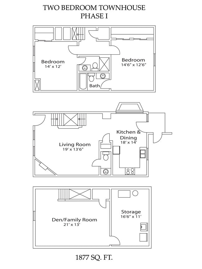 Floorplan - McNaughten Woods Townhomes