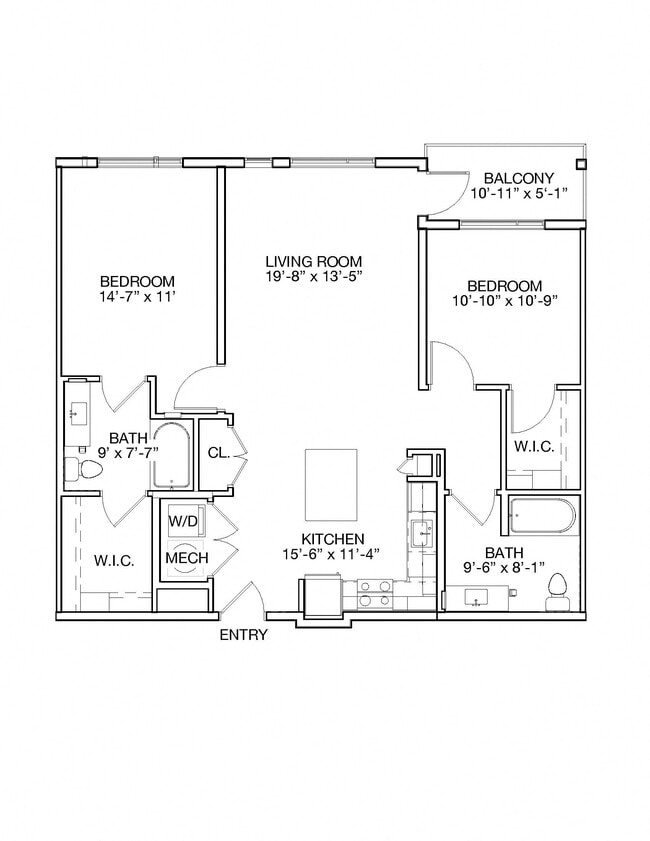 Floorplan - Ainsley at the Collective