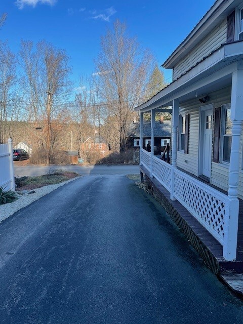 Private Porch and Driveway - 11 Lake St