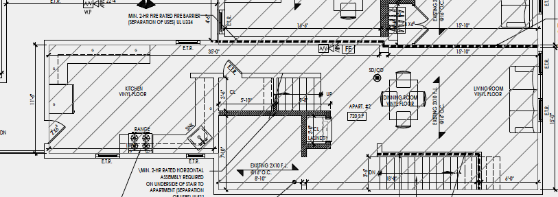 Kitchen Living Room level with washer/dry - 328 High St