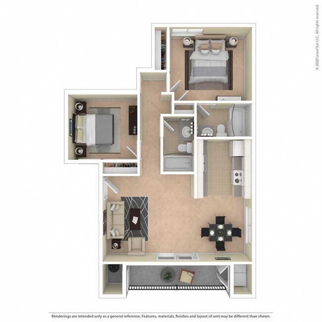 Floorplan - Canyon Run Apartments