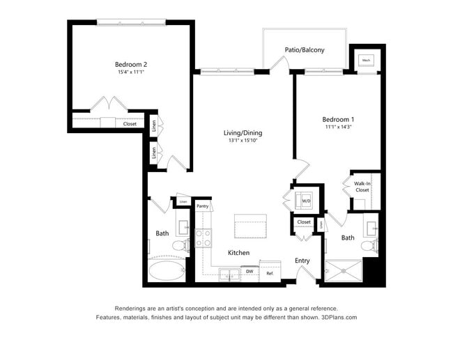 Floorplan - The Oasis at Twin Lakes