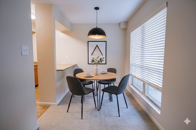 Woodmere 2 Bed Dining Area - Woodmere Apartments