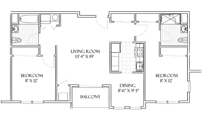 Floorplan - Twin Ponds Apartments