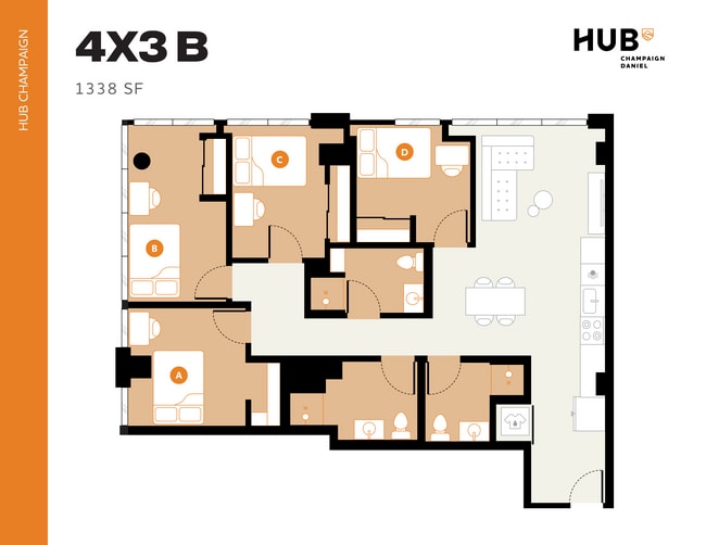 4x3 B - Hub Champaign