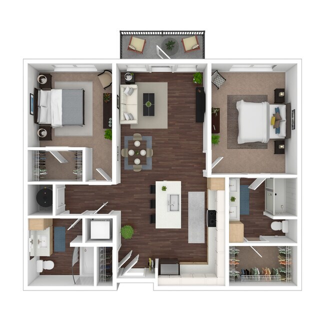 Floorplan - Evren Apartments of Lees Summit
