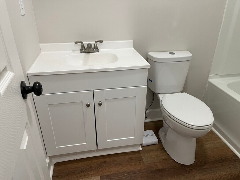 New bathroom sink and toilet - 116 Bradley Cir