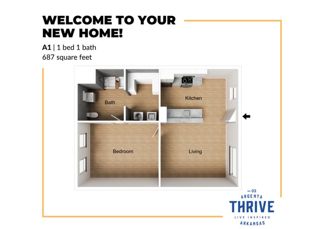 A1 Floor Plan - Thrive Argenta