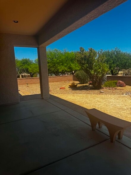 back patio - 4579 S Camino del Tejon