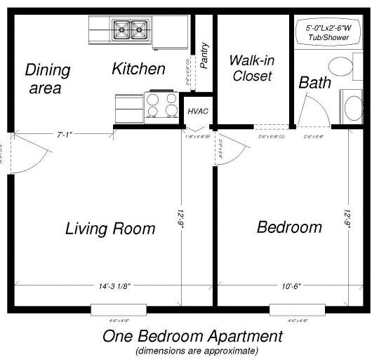 1BR/1BA - Lyn Gardens Apartments