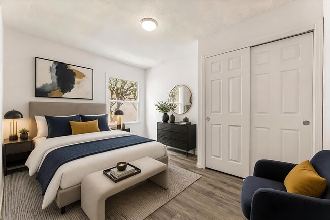 Staged bedroom 1 - 16601 Valerio St