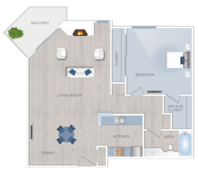 Floorplan - Chelsea Court Apartments