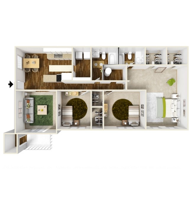 3BR/2BA - Branchwater