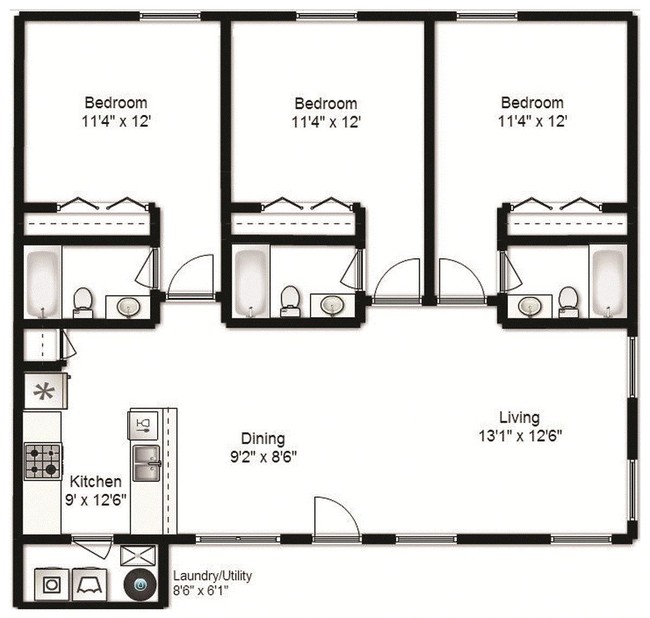 Floorplan - Mt. Tabor Village Condos