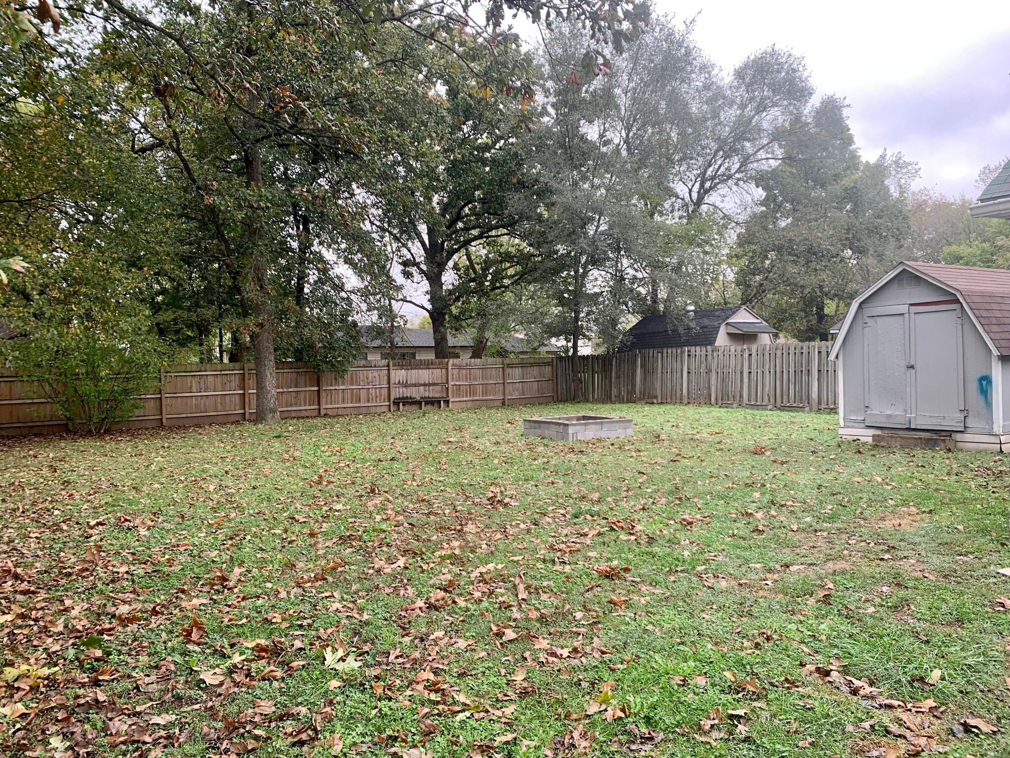 Large Backyard with Shed - 620 N Wright St