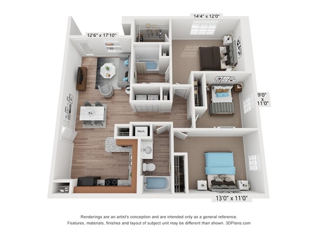 Floorplan - Meadowridge Apartments