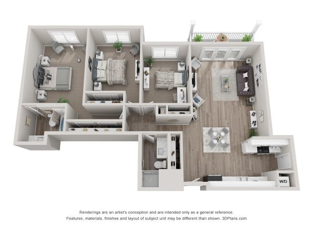 Floorplan - Valley Lo Towers II Apartments