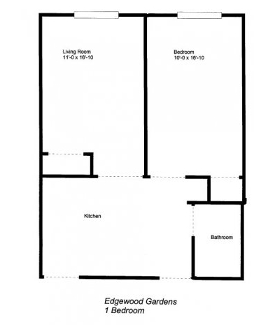 1BR/1BA - Edgewood Gardens