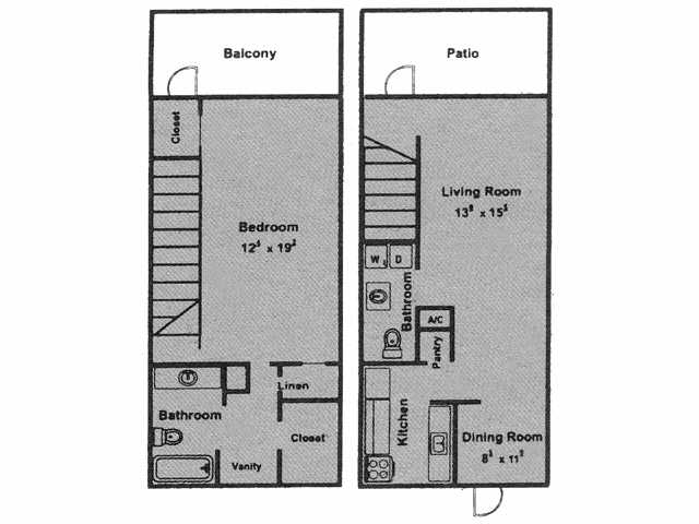 1BR/1.5BA - Pecan Valley  Golf Apartments