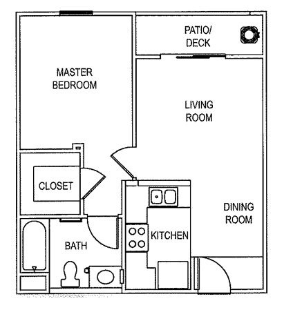 1BR/1BA - Woodbridge