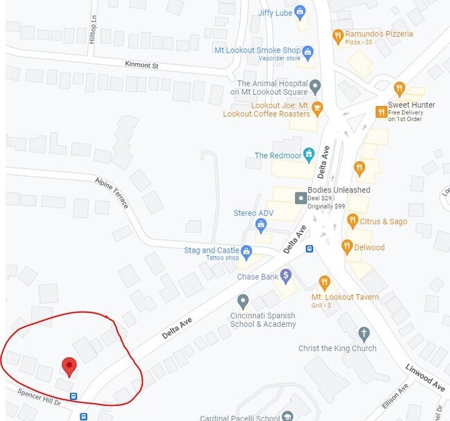 1 block from Mt Lookout Square - 769 Delta Ave