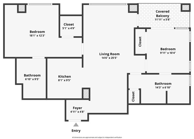 Building Photo - Spacious 2B/2BA Acqua Vista Condo w/ A/C & Washer/Dryer!