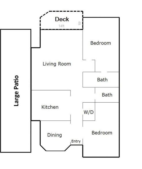 condo floorplan - 15340 Macadam Rd S