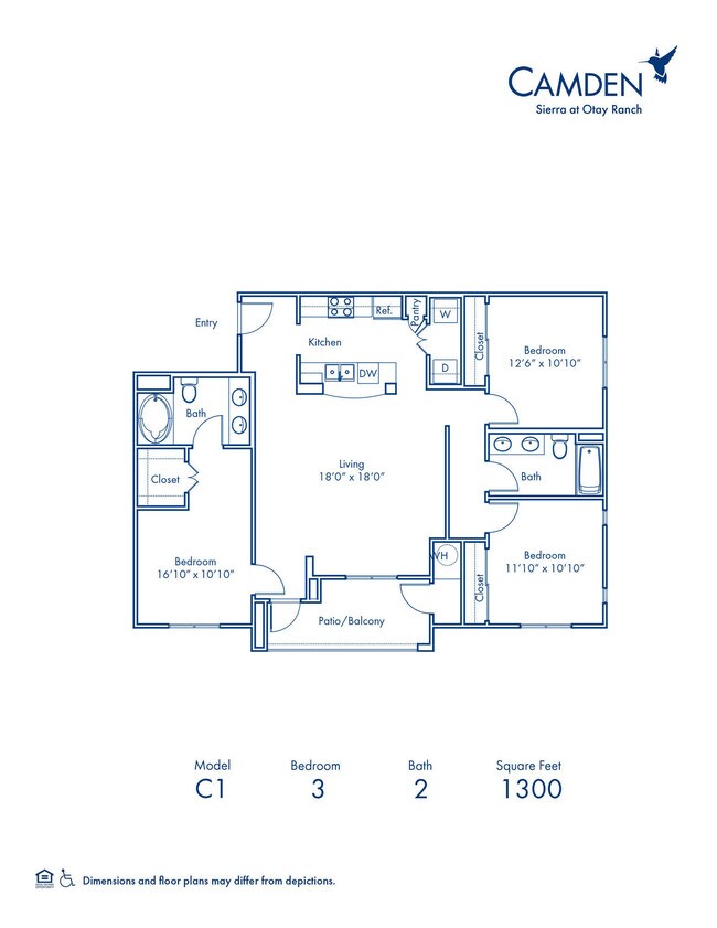 Floorplan - Camden Sierra at Otay Ranch