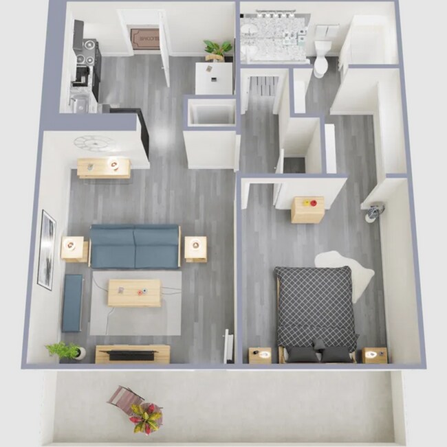 1x1 - Harmony Plaza I & II Apartments