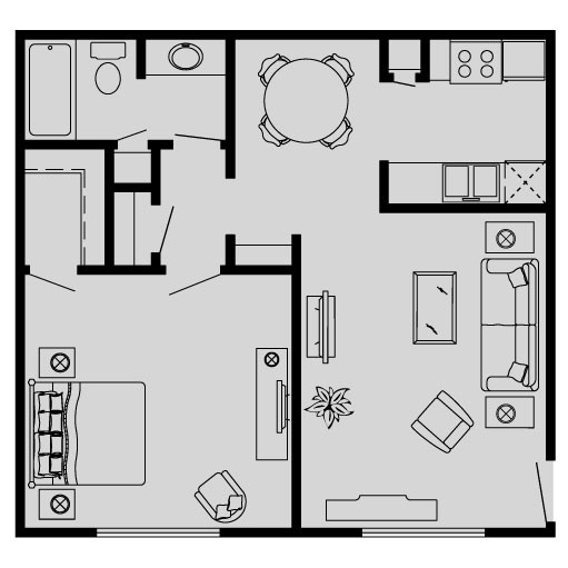 Floorplan - Waters of Winrock Apartments