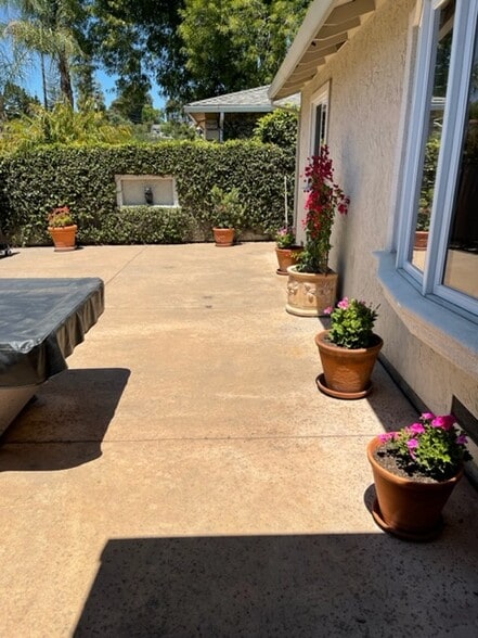 Walled Courtyard in front - 10736 Porter Ln